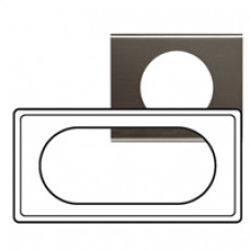Plaque Céliane - Matières - 4/5 modules - Black Nickel
