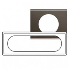 Plaque Céliane - Matières - 6/8 modules - Black Nickel