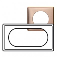 Plaque Céliane - Métal - 4/5 modules - Copper