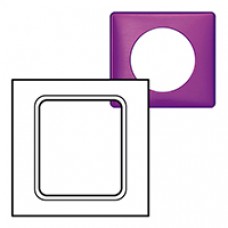 Plaque Céliane - Métal - pour écrans tactiles 3,5'' - Violet Irisé