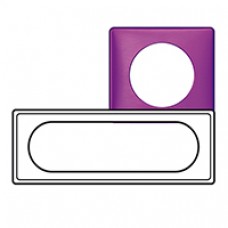 Plaque Céliane - Métal - 6/8 modules - Violet Irisé