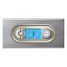 Plaque Céliane - 4/5 modules - inox brossé