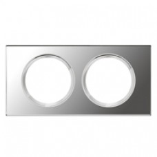 Plaque Céliane - Exclusives - 2 postes - Verre Miroir