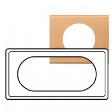 Plaque Céliane - 4/5 modules - érable