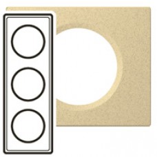 Plaque Céliane - Exclusives - 3 postes - Pierre calcaire