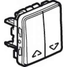 Double va-et-vient cde directe moteur/volets roulants Prog Plexo composable gris