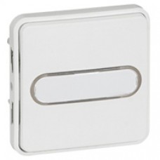 Poussoir NO lumineux Prog Plexo composable blanc Artic - 10A - 250V - lampe 12V