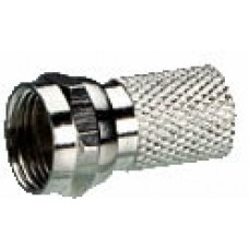 Fiche TV - ''F'' mâle à visser - pour câble coaxial Ø7 mm