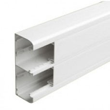 Goulotte 50x130 à clippage direct Mosaic - 2 couv 45 mm - L. 2 m - blanc