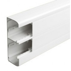 Goulotte 50x145 à clippage direct Mosaic - 2 couv 45 mm - L. 2 m - blanc