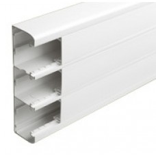 Goulotte 50x180 à clippage direct Mosaic - 3 couv 45 mm - L. 2 m - blanc