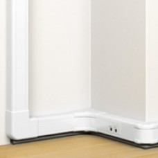 Goulotte 50x80 clip direct Mosaic-1 couv 45mm - L.2 m - blanc antimicrobien