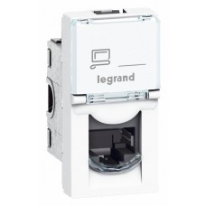 Prise RJ 45 Mosaic - Cat. 6 - FTP - 1 module - blanc - LCS²