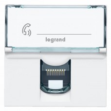 Prise RJ 45 Mosaic - Cat. 6 - FTP - 2 modules - blanc - LCS²