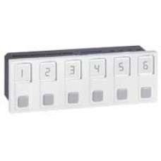 Bloc d'appel Mosaic - 6 directions - alimentation incorporée 127/230 V~ - 6 mod