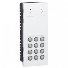 Lecteur à clavier codé Mosaic - 5 modules vertical - blanc