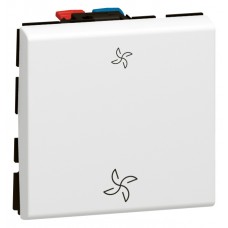 Interrupteur va-et-vient Mosaic - pour cde directe de VMC - 2 modules - 10 AX - blanc