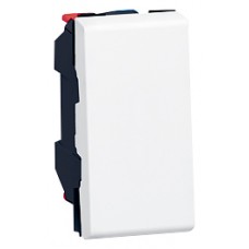Poussoir Mosaic - 1 module - 6 A - blanc