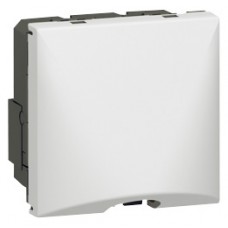 Sortie de câbles Mosaic - avec serre-câbles - 20 A - 2 modules - blanc