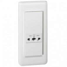Prise rasoir Mosaic - IP 24 - IK 04 - 230V/120-230V - 50/60 Hz - 5 mod