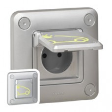 Prise Green'up Access - 3,2 kVA - mode 2 - IP66 - IK08 - fixation encastré