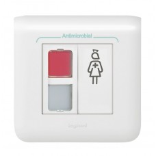 Appel infirmière Mosaic - bloc de porte 1 voyant rouge + 1 blanc + poussoir