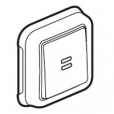 Bloc d'appel étanche - témoin rouge retour d'appel - IP 55 - livré complet blanc