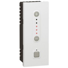 Interrupteur variateur Mosaic - 5 modules vert - avec neutre - 3 fils - 1000 W - blanc