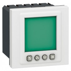 Interrupteur horaire programmable Mosaic - 2 modules - blanc