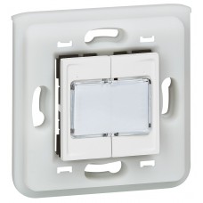 Commande 4 scénarios Radio/Zigbee - Mosaic - blanc