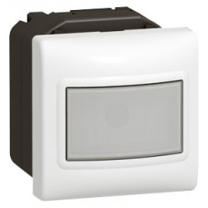 Interrupteur auto Mosaic - 2 modules - avec neutre - 3 fils - 1000 W - blanc