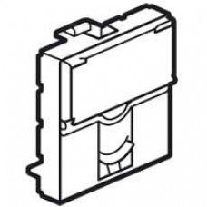 Plastron Mosaic - pour connecteur Infra+ - 2 modules - blanc