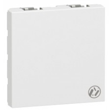 Obturateur Mosaic - 2 modules - blanc antimicrobien
