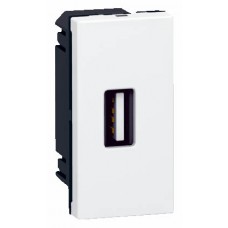 Prise USB femelle Mosaic - 1 module - blanc