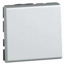Interrupteur va-et-vient Mosaic - 2 modules - 10 AX - aluminium 