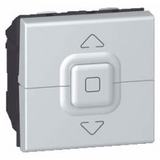 Poussoir pour volets roulants Mosaic - 2 modules - aluminium 