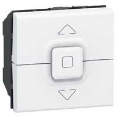 Poussoir pour 1 ou plusieurs volets roulants MOSAIC - 2 modules - aluminium
