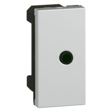 Prise audio Mosaic - jack 3,5 mm femelle - 1 module - aluminium 