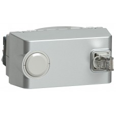 Prise RJ 45 Mosaic - Cat. 6 - FTP - avec enrouleur - 4 modules - aluminium - LCS²