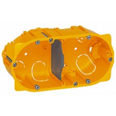 Boîte multiposte Batibox - cloison sèche - 2 postes - 4/5 modules - prof. 50