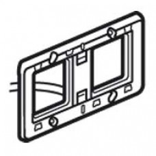 Support lumineux Batibox - pour Mosaic - 2 postes - 4 modules - montage horiz