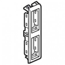 Support pour parois minces Batibox - pour Mosaic - 2 x 1 modules vertical-blanc