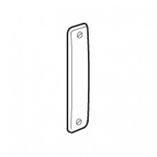 Plaque obturation - pour Jupiter encastré droit - 2 postes - blanc