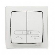Poussoir pour volets roulants appareillage saillie complet - blanc