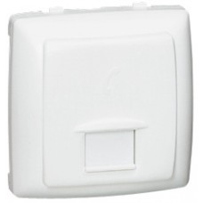 Prise RJ 45 Numéris/internet 8 contacts appareillage saillie composable - blanc