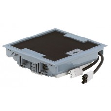 Boîte de sol haut. 75-105 - 6x2P+T (3 détromp) + 3xRJ 45 - 18 modules - couv revêt