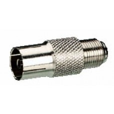 Adaptateur TV fiche Ø9,52 mm femelle / ''F'' femelle (gencod)