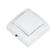 Interrupteur à pied - 2 A - pour cde de lampadaire - 60x60 mm - blanc (blister)