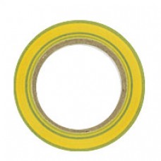 Ruban adhésif - PVC - 15 mm x 10 m - vert-jaune