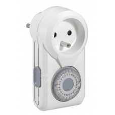Programmateur journalier - 230V -16 A - éq 1 fiche 2P+T / 1 socle 2P+T (Blist)